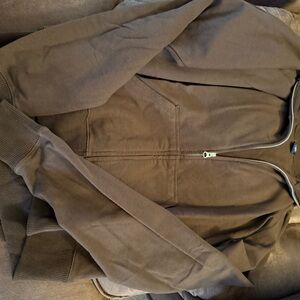 Women's Cozy Brown Zip-Up Hoodie